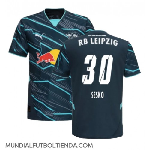 Camiseta RB Leipzig Benjamin Sesko #30 Tercera Equipación Replica 2024-25 mangas cortas